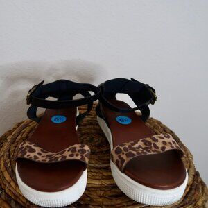 MIA Leopard Print Sandals